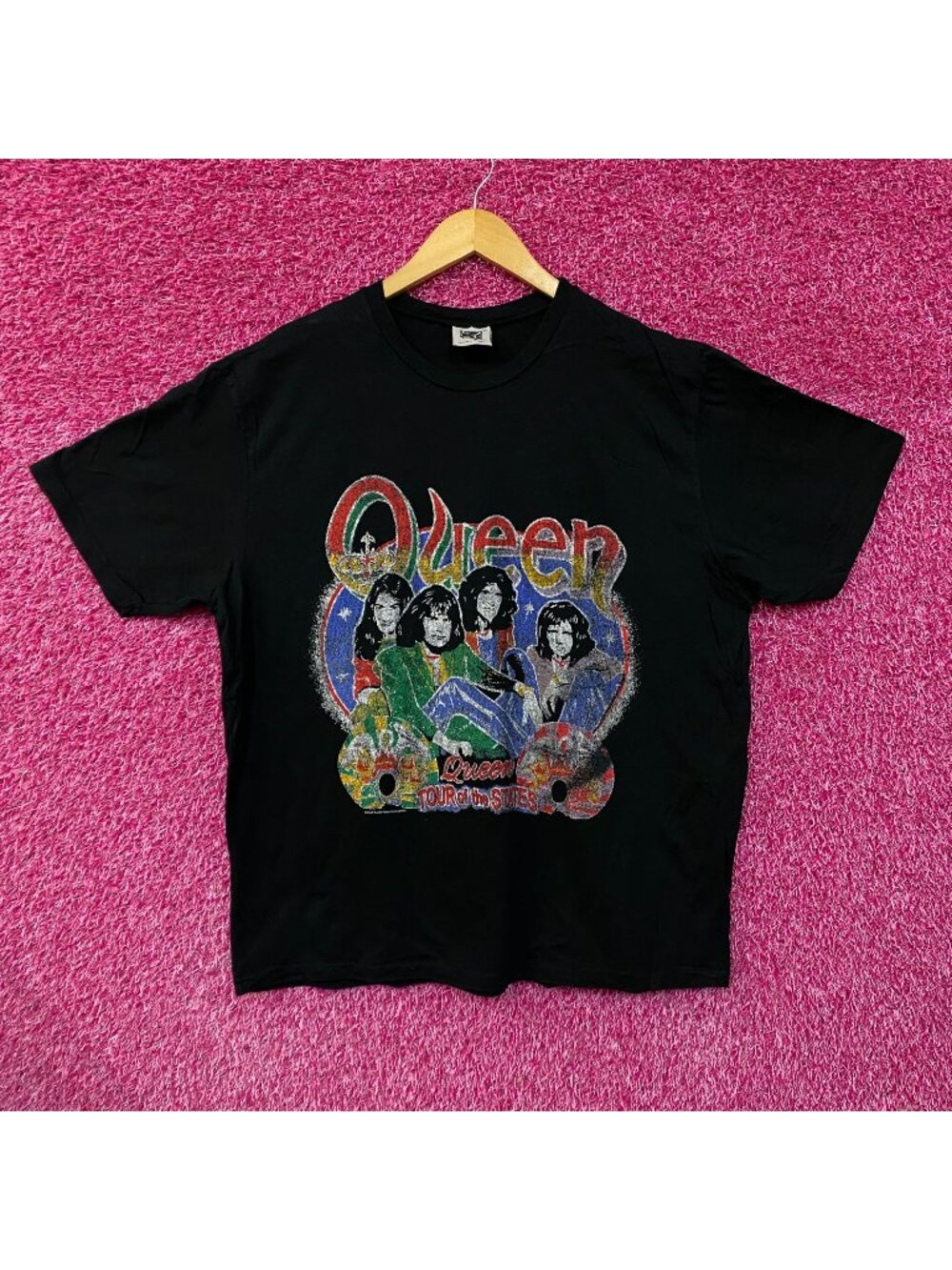 Queen Freddie Mercury 05 North American Tour Vtg Tshirt size Extra Large